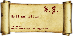 Wallner Zilia névjegykártya